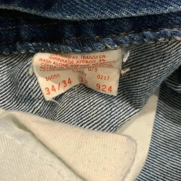 Vintage Levi’s Orange  Tab 501 Jeans 34x26 - Picture 5 of 5